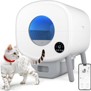 Self Cleaning Litter Box, Large Capacity Automatic Cat Litter Box Self Cleaning for Cats