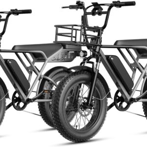Jasion RetroVolt Electric Bike for Adults,【1500W Peak Motor & 30MPH & 70Miles】 Electric Dirt Bike