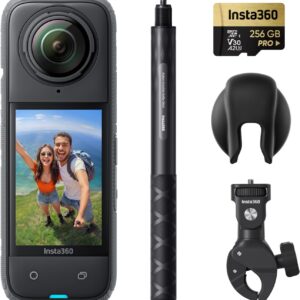 X4 Standard Bundle - Waterproof 8K 360 Action Camera, 4K Wide-Angle Video