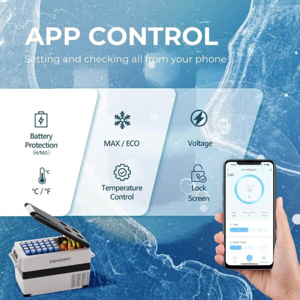12V Compressor Electric Cooler, APP Control
