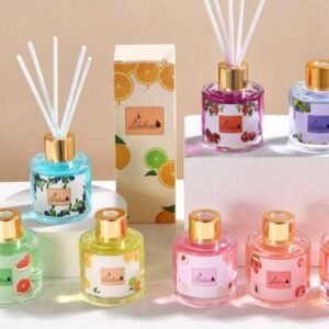 Luxury Fireless Home Aroma Diffuser – 50ml Multicolor Fragrance Set (8 Pcs)