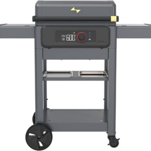 Smart Electric Outdoor Flat Top BBQ Grill with 200°F to 600°F Range for Searing & Roasting